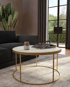 Modern glam furniture elegant <b>centre</b> <b>table</b> decorative furniture home decor <b>table</b> marble texture <b>table</b> gold frame <b>table</b> round - Product Image 6