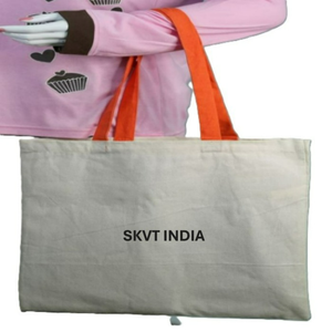 Sac fourre-tout personnalisé en toile de coton biologique grande capacité, écologique, réutilisable, avec fermeture éclair, tendance, promotionnel, à poignées supérieures - Product Image 2