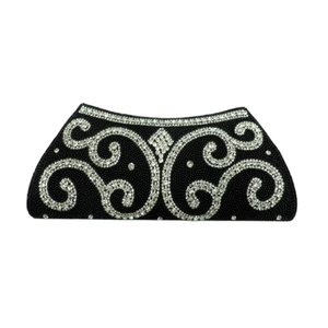Women Personalized <b>Envelope</b> <b>Box</b> Clutch with Stone Pattern Fashion Evening Party Handbag - Product Image 2