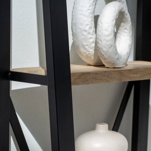 Étagères de présentation industrielles Vandana Altis Vertex, design moderne en métal et bois pour le rangement - Product Image 4