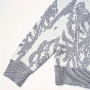 Pull tricoté vintage personnalisé pour homme 2025 – Coton respirant, motifs crânes/personnalisés, épaules tombantes – Collection Printemps OEM - Product Image 5