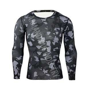 Protector de sarpullido MMA personalizado para hombre, licra, impresión Digital, manga larga - Product Image 1