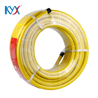 Kit complet de raccords de gaz en laiton sans évasement avec tuyau flexible en spirale pour une installation rapide sur site