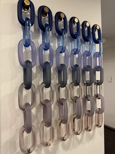 Cadena de Resina de Diseño Innovador, Eslabones de Resina Colgantes, Decoración de Pared, Arte en Resina Acrílica Único y Moderno para el Hogar - Product Image 6