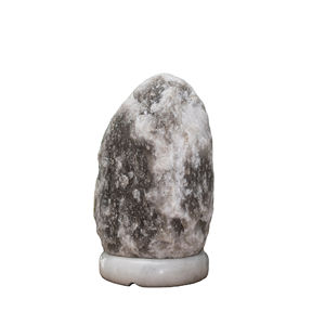Lampe en sel de l'Himalaya gris naturel OEM avec base en bois et variateur d'intensité pour la décoration et les cadeaux - Product Image 3