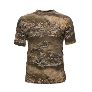 เสื้อยืดล่าสัตว์ขายส่งสำหรับผู้ชาย ผ้าฝ้าย 100% คอกลม รับทำโลโก้ OEM สีและดีไซน์ตามสั่ง - Product Image 3