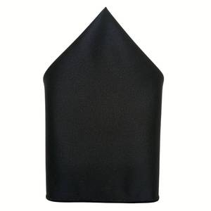 Pañuelo de bolsillo liso negro - Product Image 2