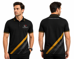 เสื้อกอล์ฟผู้ชายแบบกำหนดเอง แห้งเร็ว 100% โพลีเอสเตอร์ ระบายอากาศได้ดี ชุดทีมกอล์ฟ โลโก้สั่งทำ ชุดกีฬาองค์กร รับผลิตแบบ OEM - Product Image 3