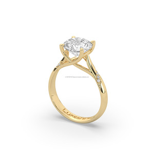 Bague en diamant de laboratoire de 2,54 carats VS1 certifiée IGI, taille brillant rond, or 14 carats blanc, jaune, rose, solitaire de fiançailles, bijoux de luxe - Product Image 5