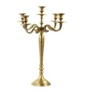 Candelabro Chapado en Oro para Navidad, Decoración Interior de Lujo, Iluminación Romántica para Mesa de Comedor, Candelabro Clásico para Decoración del Hogar - Product Image 6