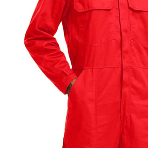 Low Price Fire Retardant Safety Suit Coveralls Boiler Suit With Pocket <b>Plain</b> Feature OEM Custom Logo And Solid Color - Product Image 4