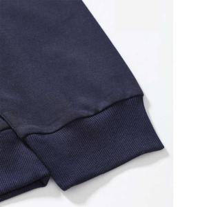 Sweat-shirt à capuche slim pour homme, couleur unie, en coton tricoté, décontracté, pour l'automne, avec poches – Vente en gros - Product Image 4