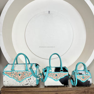 Nuevo Bolso de Cuero Vacuno Speedy, Bolsos de Mano de Cuero Repujado a Mano con Correa para el Hombro, Bolsos Cruzados Espaciosos para Viaje - Product Image 4