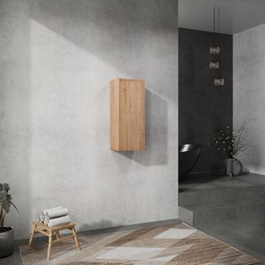 Armoire latérale de salle de bain de 12 pouces avec portes à fermeture douce, design à montage mural, montage facile (emballage KD) - Product Image 6