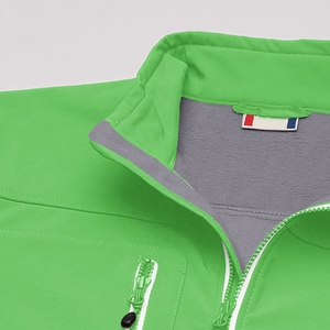 Veste coupe-vent de sport matelassée en toile épaisse d'hiver pour hommes, veste softshell unisexe avec logo avant pour la randonnée - Product Image 3