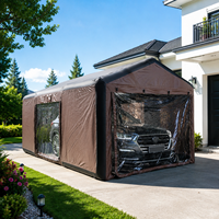 Tente de voiture gonflable personnalisée avec fenêtres en PVC transparent, résistante aux intempéries, pour l'extérieur