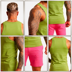 Camiseta sin mangas recién llegada para hombre, ajuste perfecto, ecológica, de alta calidad, pantalones cortos y camiseta sin mangas para hombre - Product Image 3