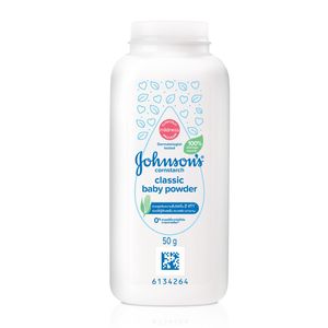 Poudre pour bébé Johnson's Baby Care, douce, sans talc, à base d'amidon de maïs, pour peaux sensibles, 50g - Product Image 1
