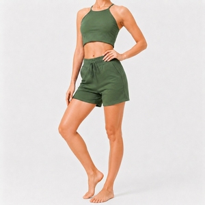Ensemble décontracté pour femmes, short taille haute et haut court, confortable et décontracté pour l'été - Product Image 3