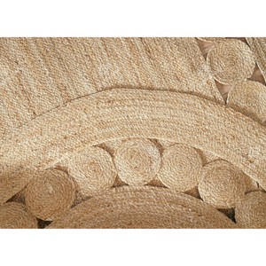 Farmhouse Style Flat Pile Eco Friendly Living Room Decor Oval Braided Jute Area Rug Solid Color - Product Image 5