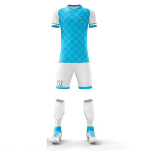 New Design Wholesale Custom Men Uniform Sets Pattern Sublimated <b>Compression</b> Soccer Football Kits Training Wear Uniform - Product Image 5