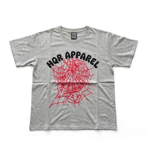 Camiseta HQR Apparel para hombre, color marrón, manga corta, cuello redondo, estampada, estilo urbano, algodón transpirable, corte regular - Product Image 1