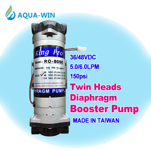 Bomba de Agua Aqua-Win TWIN RO BOOSTER Eléctrica de Alto Flujo 36/48VDC 150PSI 400GPD de Nylon para Uso Doméstico y Comercial, 6 Unidades por Caja - Product Image 1