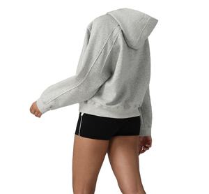 Sudadera con Capucha para Mujer, Cuello Alto, Tejido Jersey Transpirable, Mangas Farol, Personalizada con Estampado, para Invierno/Otoño - Product Image 4