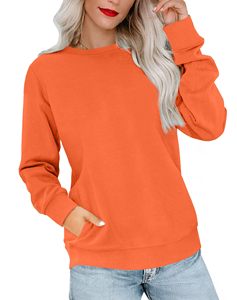 Sweat-shirt pour femme à col rond et manches longues, respirant, léger, de haute qualité, prix de gros, service OEM, prix abordable - Product Image 5