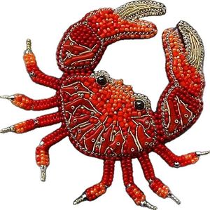 Beautiful Fashion Embroidered Beaded Brooch Handmade Luxury Clothing Pin <b>Accessory</b> At Cheap Price - Product Image 2