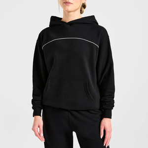Sudaderas con Capucha para Mujer, Diseño Personalizado con Logotipo, Corte Holgado, Bolsillo Frontal, Puños y Dobladillo Acanalados, Cómodas y Ecológicas, Venta al Por Mayor - Product Image 1