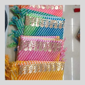 Kota Doria Dupatta With Work Bandhej Print Dupatta 2.40 Mètre Taille Libre Cadeau de Mariage Cadeau de Retour - Product Image 5