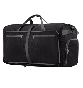 Premium Olive Green Ripstop Travel Duffle Large Capacity Lightweight Foldable Weekender Dedicated Shoe Compartment duffel bag - Product Image 3