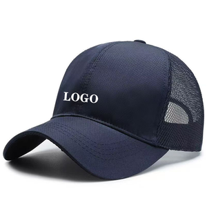 Casquette Trucker Noire en Maille/Coton pour Hommes et Femmes, Fermeture Arrière Ajustable, Style Décontracté à 6 Panneaux, Logo au Dos, Printemps-Été - Product Image 5