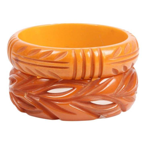 Bracelets en résine peints à la main, motif floral, couleurs pastel, pour le printemps/été, accessoire économique - Product Image 6