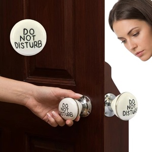 Ceramic <b>Door</b> <b>Knob</b> Do Not Disturb Round Handle for Bedroom Cabinet Bathroom Modern Design Durable Finish - Product Image 3