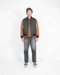 Best Winter Men's Varsity Bomber <b>Jacket</b> <b>with</b> Embroidery Customizable Logo & Color <b>Fleece</b> <b>Lining</b> - Product Image 1