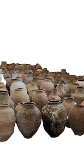 Fait à la main rustique Antique en céramique terre cuite Vase Shabby Chic fleur/verre Table pièce maîtresse maison jardin extérieur décoratif sol - Product Image 3