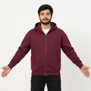 Sudaderas personalizadas al por mayor para hombre, sudadera de corte holgado con logo bordado, sudaderas de marca de ropa independiente - Product Image 5