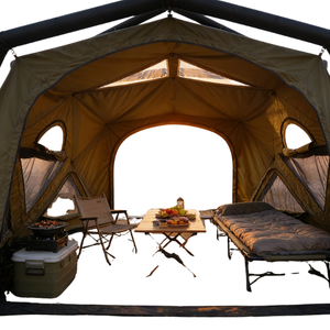 Carpa Pioneer Outdoors Air Bust de una habitación, de algodón, apertura rápida automática, para las cuatro estaciones, tipo tubo, resistente al agua, para 3-4 personas - Product Image 4