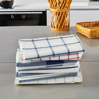 Hugs n Rugs Belle serviette de cuisine en coton tissé à carreaux, super absorbante, écologique, séchage rapide