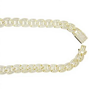 925 Silver Moissanite Cuban Link Chain GRA Certified Custom Hip Hop Fashion Jewelry <b>Statement</b> <b>Necklace</b> - Product Image 1