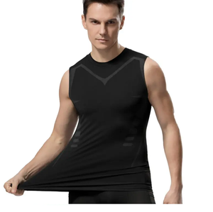 Manufacturer <b>Men</b> Gym Sport Lightweight Breathable Sportswear Running Singlet Basketball <b>Vest</b> tank Top Muscle Athletic Shirt - Product Image 5