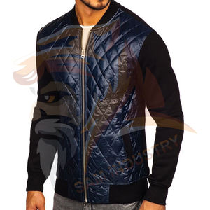 Nouvelle conception de vêtements d'extérieur, streetwear décontracté, veste bomber d'hiver, veste bomber d'hiver pour homme, style streetwear tendance, vente chaude - Product Image 4