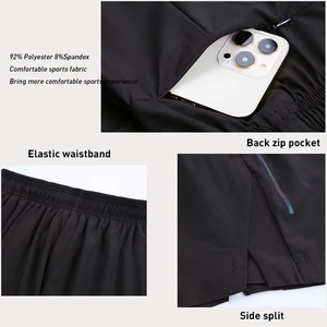 Pantalones Cortos Deportivos Extra Grandes para Hombre, de Alta Calidad, con Cordón Ajustable, Bolsillo Trasero, Pantalones Cortos Deportivos para Hombre, de Secado Rápido, para Gimnasio - Product Image 5