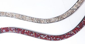 Correa de Cuero para Caballo de Estilo Delgado y Plano con Cristales Brillantes y Fijación Segura de Velcro - Product Image 5