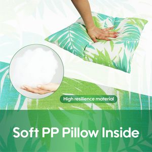 2 Pack Soft Comfortable Outdoor Throw <b>Pillows</b> <b>Waterproof</b> and Fade-Resistant Patio Cushions for Garden Porch Poolside Furniture - Product Image 3