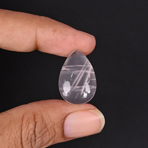 Cuarzo Rosa Natural de 14.50 Quilates, 23x16mm, Forma de Pera, Gema Suelta - Product Image 2