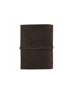 Diario de Cuero Rústico, Cuaderno de Cuero Hecho a Mano, Diario de Viaje Vintage, Diario Envolvente, Cuaderno de Dibujo en Blanco para Regalo - Product Image 4
