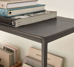 Table console industrielle moderne en métal pour entrée, couloir, meuble d'appoint pour canapé, pour salon, usage intérieur - Product Image 3